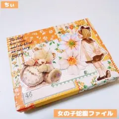 おすそ分け蛇腹ファイル ミニミニ コラージュファイル 女の子 クマ くま 紙モノ