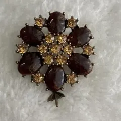 ヴィンテージ　ゴールド　ブローチ　#1397