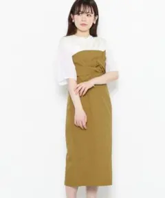 センスオブプレイス　リボンビスチェワンピース