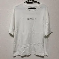 ZARA ホワイト Tシャツ ロゴ刺繍 Mサイズ
