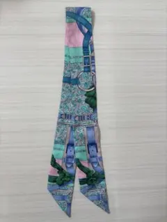 P*2様 訳あり HERMES エルメス ツイリー スカーフ ネイビー ボルドー