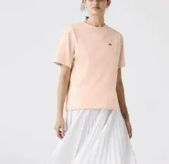 LACOSTEピンクポロTシャツusＳ刺繍ラコステ カットソー ユニセックス男女のサムネイル