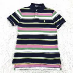 Polo by Ralph Lauren ボーダー ポロシャツ ロゴ刺繍 XSのサムネイル