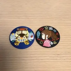 どんぐり共和国 ジブリ 刺繍ブローチ 缶バッジ ネコバス 千尋 千