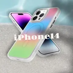 iPhone 14 用 ケース オーロラ グラデーション かわいい　おしゃれ