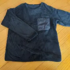 UNIQLO ブラック フリースジャケット 150