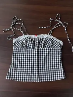 ギンガムチェックキャミソール
