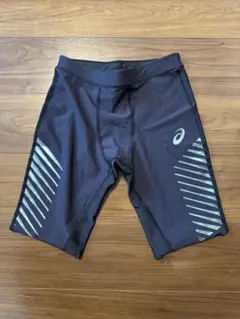 アシックス メタレーサー ハーフタイツ ブラック メンズ Sサイズ 美品