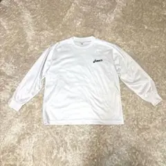 asics ホワイト 長袖Tシャツ Sサイズ