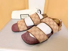 Gucci GGキャンバスサンダル サイズ9 GUCCI グッチ ジャンボGG キャンバス スライドサンダル 624695