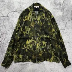 MASU エムエーエスユー シルク100% ボタニカル 総柄 ジップシャツのサムネイル