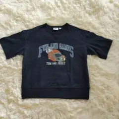 GU ジーユー スウェT トムとジェリー Tシャツ ネイビー 紺色130cmのサムネイル
