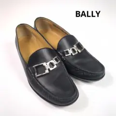 BALLY バリー ローファー シルバー金具 レザー ブラック レディース 良品のサムネイル