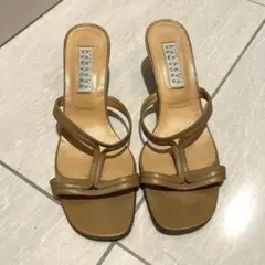 BARNEYS NEW YORK レザーサンダル ブラウンのサムネイル