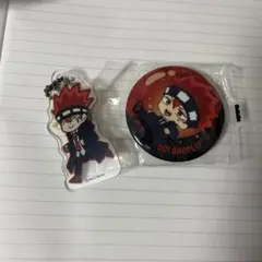 マッシュル ドット・バレットカプセル缶バッチ＆キーホルダー