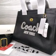未使用✨️コーチ カーゴ トートバッグ 2way レザー ロゴ ショルダー