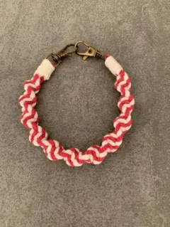 《シンプル》マクラメ　ハンドストラップ　30cm