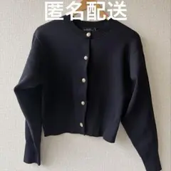グリーンレーベル ユナイテッドアローズ ビジューボタン ニットカーディガン