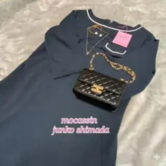 【タグ】mocassin junko shimada ネイビー ワンピース