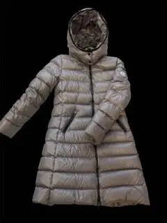 美品　モンクレール　ロングダウン　グレー