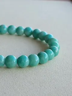 【希望と癒し】アマゾナイト ブレスレット 天然石 数珠 パワーストーン