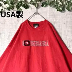 USA製 ヴィンテージスウェット トレーナー 刺繍 赤 大きいサイズ XXL