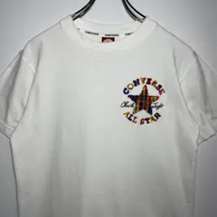 CONVERSE　コンバース　Tシャツ　サイズS　デカロゴ　刺繍ロゴ　希少　古着