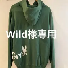 サイコバニー　パーカー　刺繍ロゴ　L