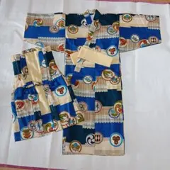 着物と袢纏セット 80cm 和柄(袷仕様)