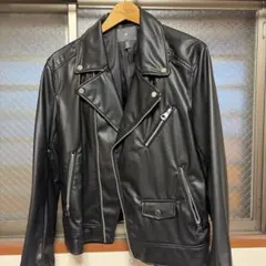 H&M ブラック ライダースジャケット L