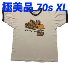 極美品 70s チャンピオンバータグ ビンテージ リンガーTシャツ 染み込みXL