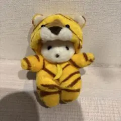 トラの着ぐるみを着た 우사기 봉제인형 마스코트