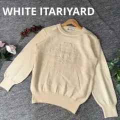 WHITE ITARIYARD ニット　ホワイト　長袖　大きめ