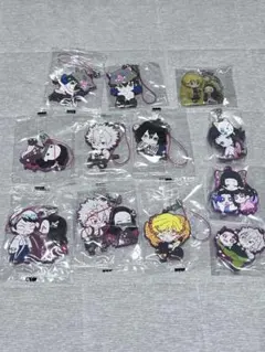 鬼滅の刃　ラバーストラップ　ラバーキーホルダー　アクリルキーホルダー　１２点