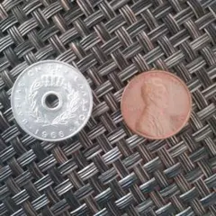 旧海外コイン　ギリシャ 10レプタ硬貨 1966年 +1セント硬貨 1982年