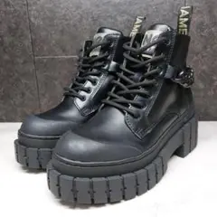 未使用 NO NAME KROSS BOOTS CHAIN 36 黒 厚底のサムネイル
