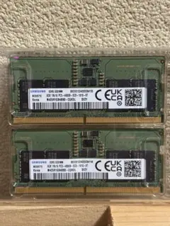 Samsung 8GB DDR5 SO-DIMM PC5-4800B 2枚 - メルカリ