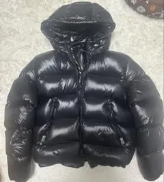 ZARA ダウンジャケット　パフジャケット　ブラック　フード付き　M