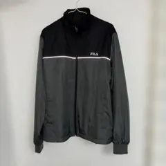 FILAウインドブレーカー 裏起毛　黒／緑 上着　サイズ M