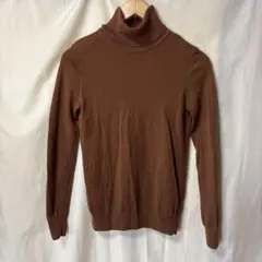 良品計画 無印 タートルネック ニット Sサイズ ウール100％