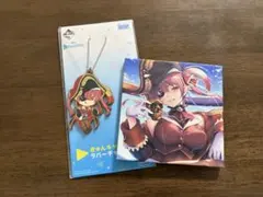 ホロライブ　一番くじ　宝鐘マリン　ラバーチャーム　　キャンバスボード