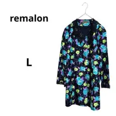 レマロン ジャケット ゆったり フォーマル パーティー 上品 レース 花柄 L