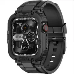 amband Apple Watch バンド 45mm 44mm 42mm 黒