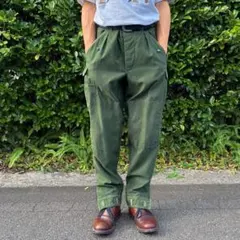 60s デンマーク軍 実物 HBT カーゴパンツ ミリタリー オーバーパンツ