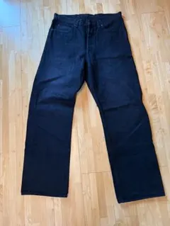 marka ブラックデニム ストレートパンツ セルビッジのサムネイル