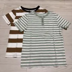 H&M オーガニックコットン Tシャツ2枚セット　122-128cm