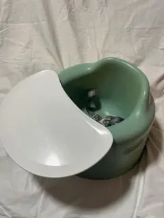 Bumbo バンボ　緑色 ベビーソファ　イエロー　プレートレイ、ベルトセット