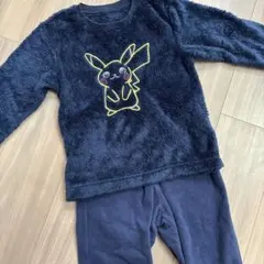 ピカチュウ パジャマ 上下セット 120 ネイビー