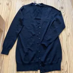 メリノウール　ユニクロ　黒 カーディガン M