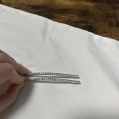 シルバークリスタルヘアピン2本セット